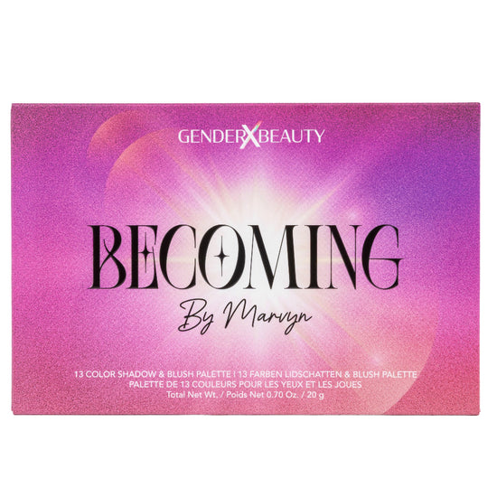 Becoming by Marvyn - 13 Farben Lidschatten & Blush Palette
