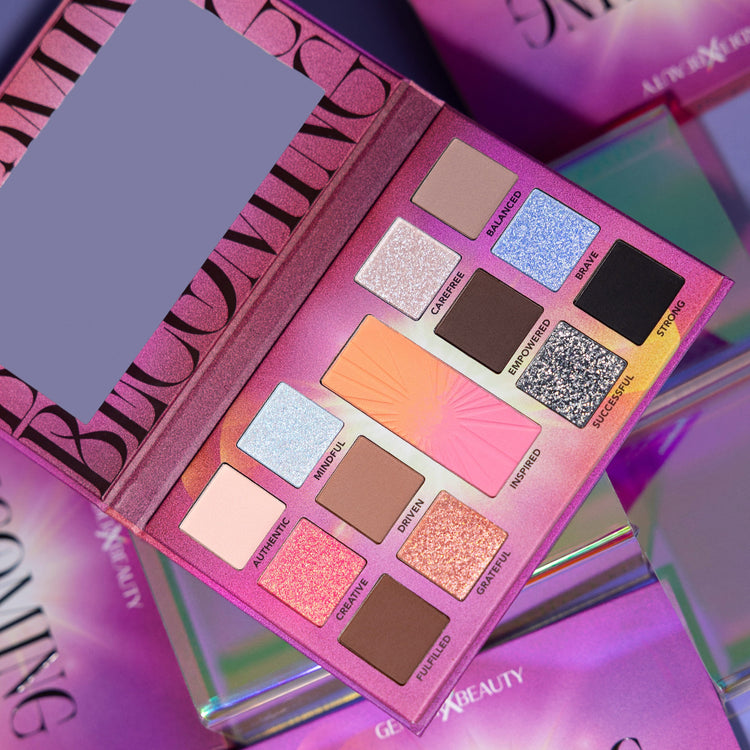 Becoming by Marvyn - 13 Farben Lidschatten & Blush Palette