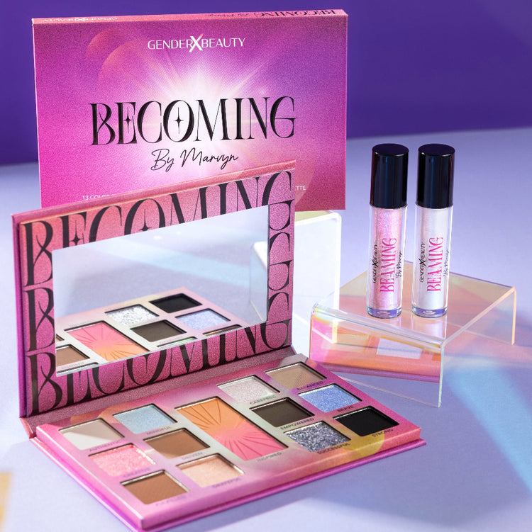Becoming by Marvyn - 13 Farben Lidschatten & Blush Palette