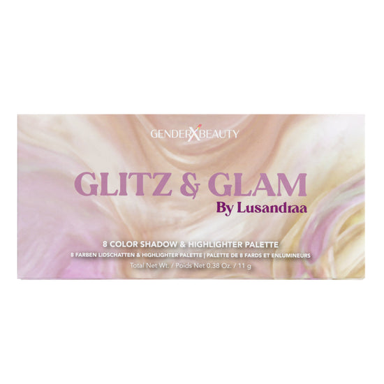Glitz & Glam by Lusandraa - 8 Farben Lidschatten & Highlighter Palette