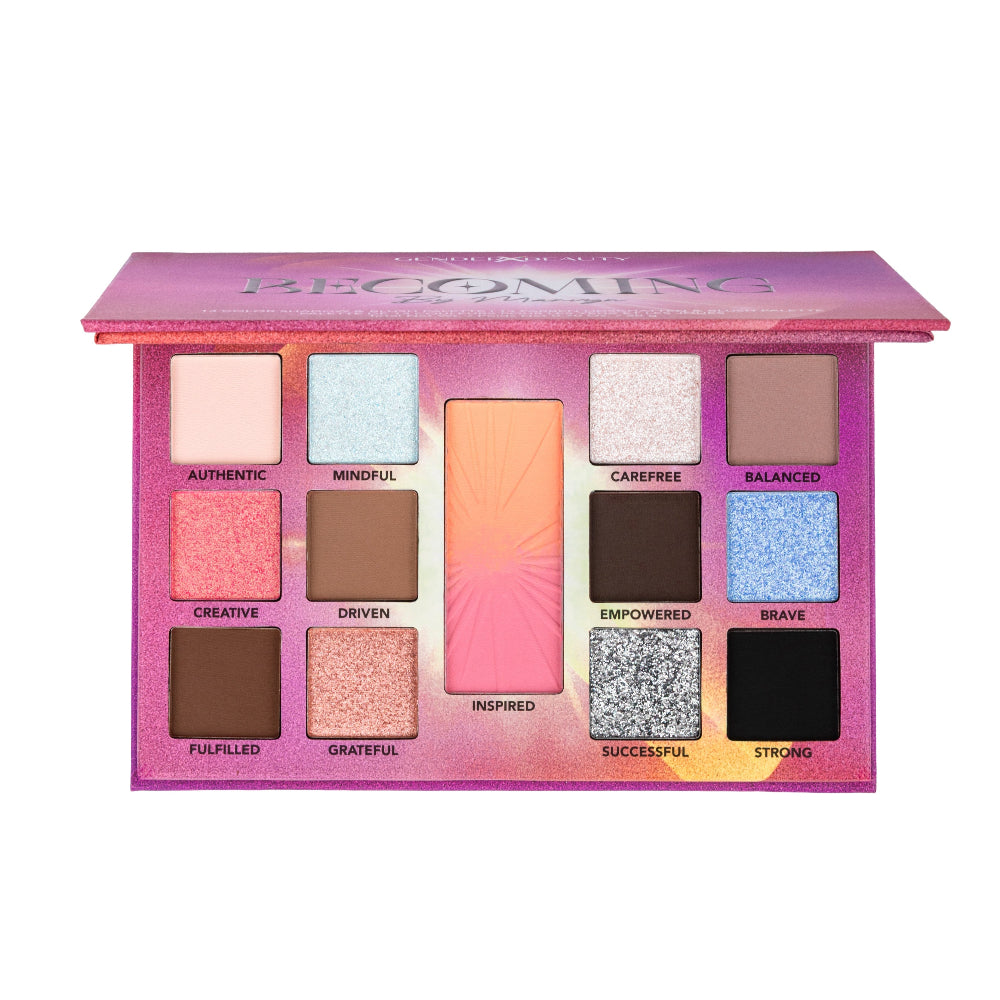 Becoming by Marvyn - 13 Farben Lidschatten & Blush Palette