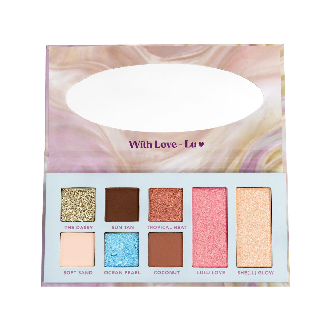 Glitz & Glam by Lusandraa - 8 Farben Lidschatten & Highlighter Palette